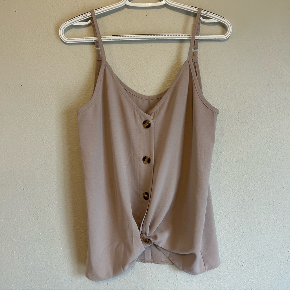 Women’s Button-Down Tank Top - Picture 1 of 4